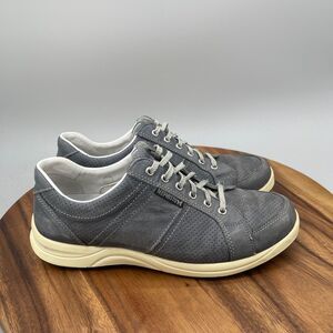Mephisto Hero Perf Mens Size 9 Gray Leather Casual Work Dress Comfort Sneakers